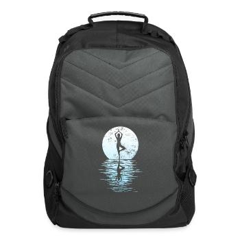 Yogi Yogini Health Meditation Outfits Girls Women - Computer Backpack - charcoal - Front