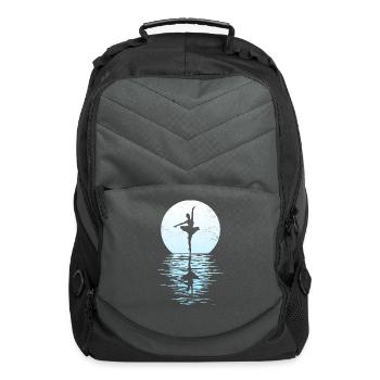 Yogi Yogini Health Meditation Outfits Girls Women - Computer Backpack - charcoal - Front
