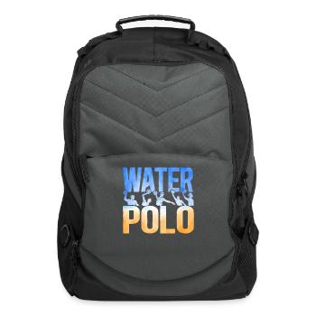 Water Polo Watercolor Water Polo - Computer Backpack - charcoal - Front