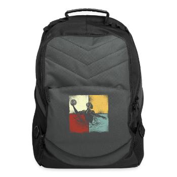Water Polo Retro Vintage Water - Computer Backpack - charcoal - Front