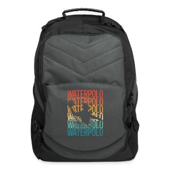 Water Polo Retro Vintage Water - Computer Backpack - charcoal - Front