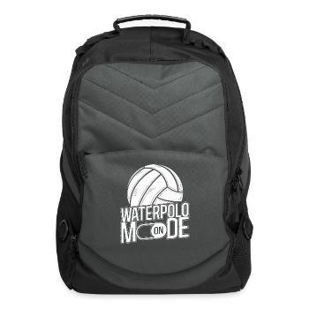 Water Polo Water Polo Mode On - Computer Backpack - charcoal - Front