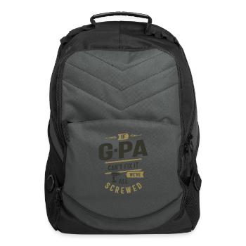 If G-Pa Can't Fix It - Dad Grandpa - Computer Backpack - charcoal - Front