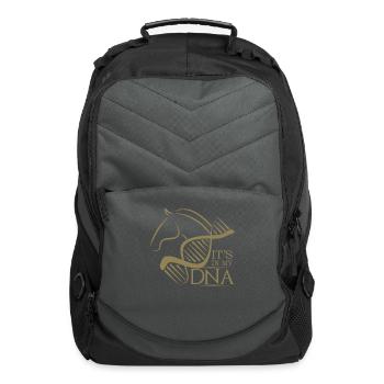 Horse design in my DNA - Computer Backpack - charcoal - Front