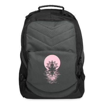 Yogi Yogini Health Meditation Outfits Girls Women - Computer Backpack - charcoal - Front