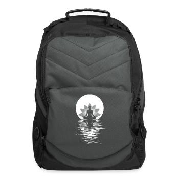 Yogi Yogini Health Meditation Outfits Girls Women - Computer Backpack - charcoal - Front