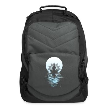 Yogi Yogini Health Meditation Outfits Girls Women - Computer Backpack - charcoal - Front