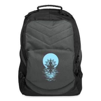 Yogi Yogini Health Meditation Outfits Girls Women - Computer Backpack - charcoal - Front