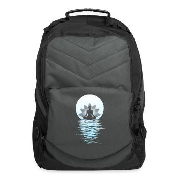 Yogi Yogini Health Meditation Outfits Girls Women - Computer Backpack - charcoal - Front