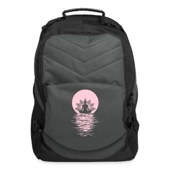 Yogi Yogini Health Meditation Outfits Girls Women - Computer Backpack - charcoal - Front