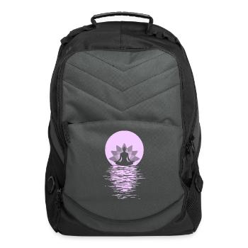 Yogi Yogini Health Meditation Outfits Girls Women - Computer Backpack - charcoal - Front