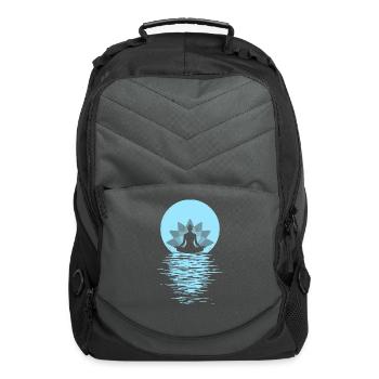 Yogi Yogini Health Meditation Outfits Girls Women - Computer Backpack - charcoal - Front