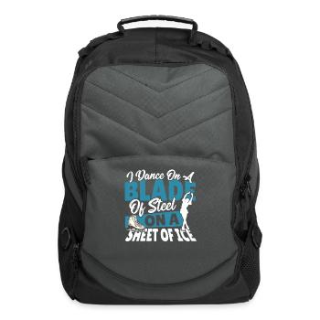 I Dance On A Blade Of Steel On A Sheet Of Ice - Computer Backpack - charcoal - Front