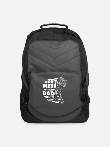 father and daughter - Computer Backpack - charcoal