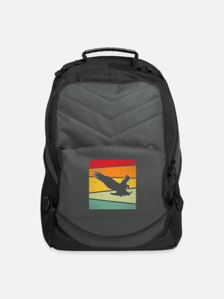 eagle retro - Computer Backpack - charcoal