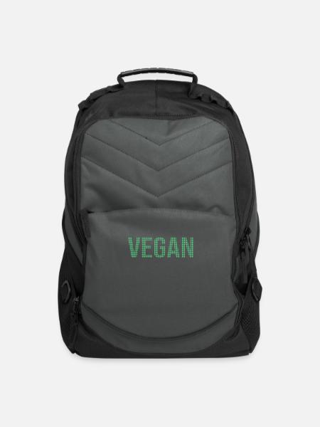 vegan - Computer Backpack - charcoal