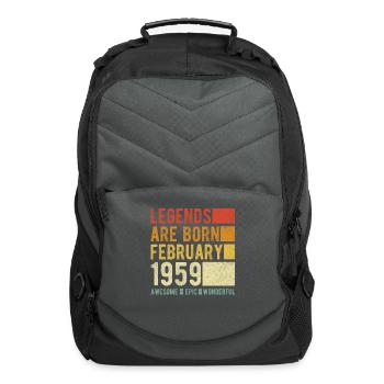 Birthday February 1959 - Computer Backpack - charcoal - Front