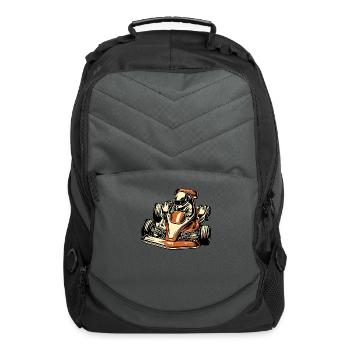 Go Kart Karting - Computer Backpack - charcoal - Front