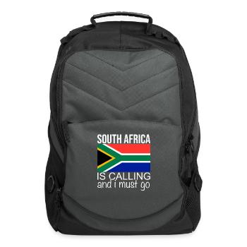 south africa is calling - Computer Backpack - charcoal - Front