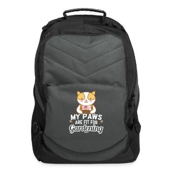 My Paws Are Fit for Gardening Cat - Computer Backpack - charcoal - Front
