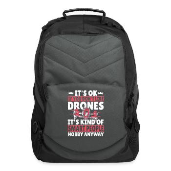 It's Ok If You Don't Like Drones Drone Flying - Computer Backpack - charcoal - Front