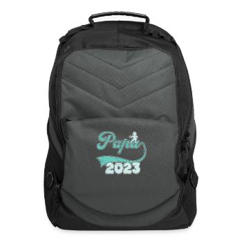 papa 2023 - Computer Backpack - charcoal - Front