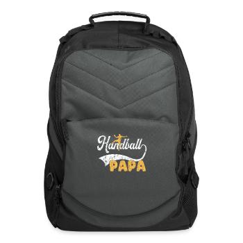handball papa - Computer Backpack - charcoal - Front