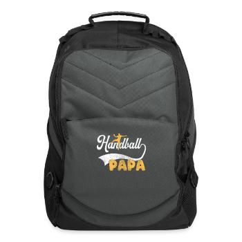 handball papa - Computer Backpack - charcoal - Front