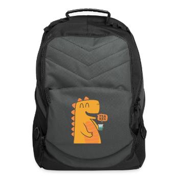 Bubble Tea Junkie, Bubble Tea Lover - Computer Backpack - charcoal - Front