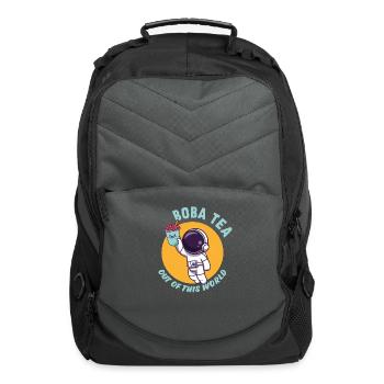 Bubble Tea Junkie, Bubble Tea Lover - Computer Backpack - charcoal - Front