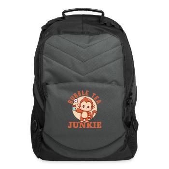 Bubble Tea Junkie, Bubble Tea Lover - Computer Backpack - charcoal - Front