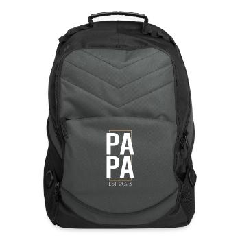 papa 2023 - Computer Backpack - charcoal - Front