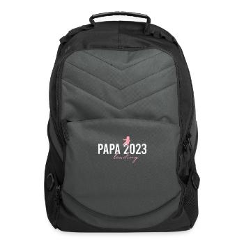 papa 2023 loading - Computer Backpack - charcoal - Front