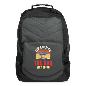 Great BBQ Lover Saying Smoking Meat - Computer Backpack - charcoal - Front