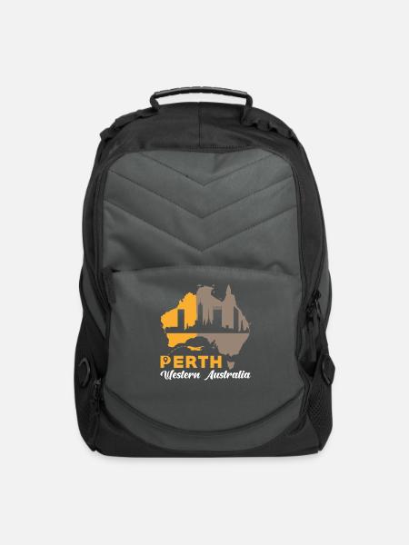 Perth Western Australia Souvenir - Computer Backpack - charcoal