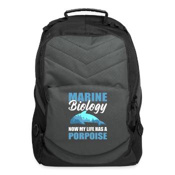 Cool Ocean Animal Marine Biologist - Computer Backpack - charcoal - Front