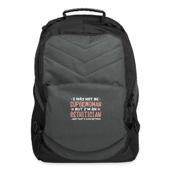 I May Not Be A Superwoman But I'm An Esthetician - Computer Backpack - charcoal - Front