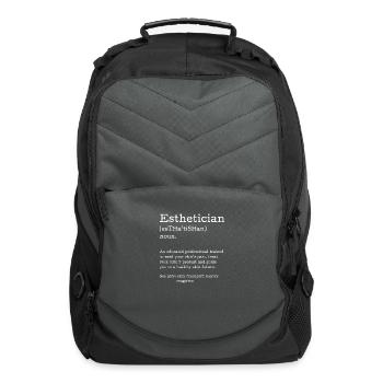 Esthetician Definition Beauty Magician - Computer Backpack - charcoal - Front