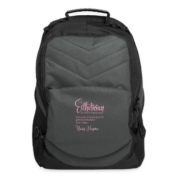 Esthetician Definition Beauty Magician - Computer Backpack - charcoal - Front