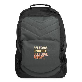 Self Care. Skin Care. Self Love. Repeat. - Computer Backpack - charcoal - Front