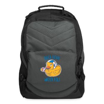 Water sports water polo rubber duck toys - Computer Backpack - charcoal - Front