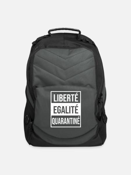 Liberte Egalite Quarantine - Computer Backpack - charcoal