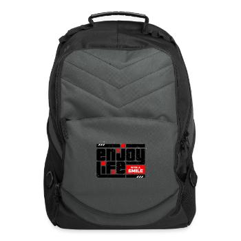 Enjoy life - Computer Backpack - charcoal - Front