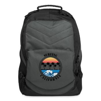 Surfing California - Computer Backpack - charcoal - Front