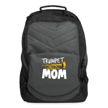 Trumpet Mom - Computer Backpack - charcoal - Front