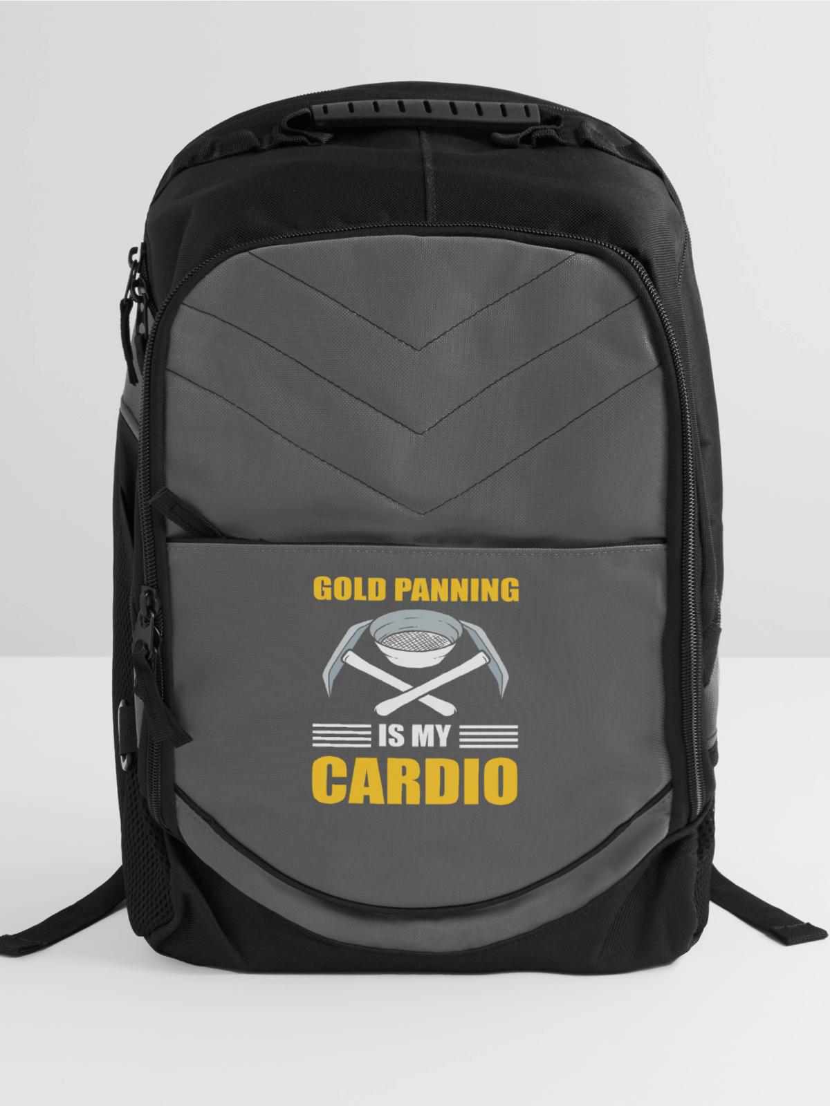 Gold Panning Mineworker - Computer Backpack - charcoal - Front