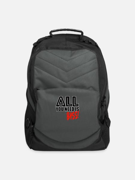 All you need is bass - Computer Backpack - charcoal