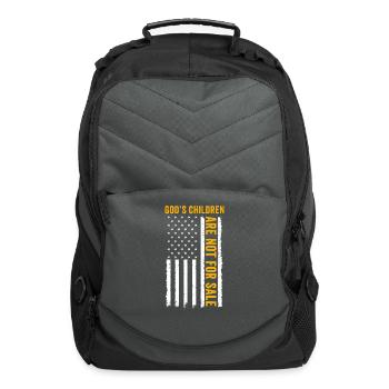 God's Children Are Not For Sale Christian Children - Computer Backpack - charcoal - Front