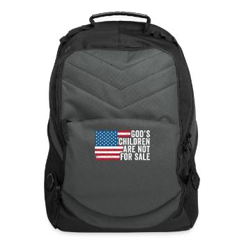 God's Children Are Not For Sale Christian Children - Computer Backpack - charcoal - Front