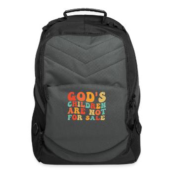 God's Children Are Not For Sale Christian Children - Computer Backpack - charcoal - Front